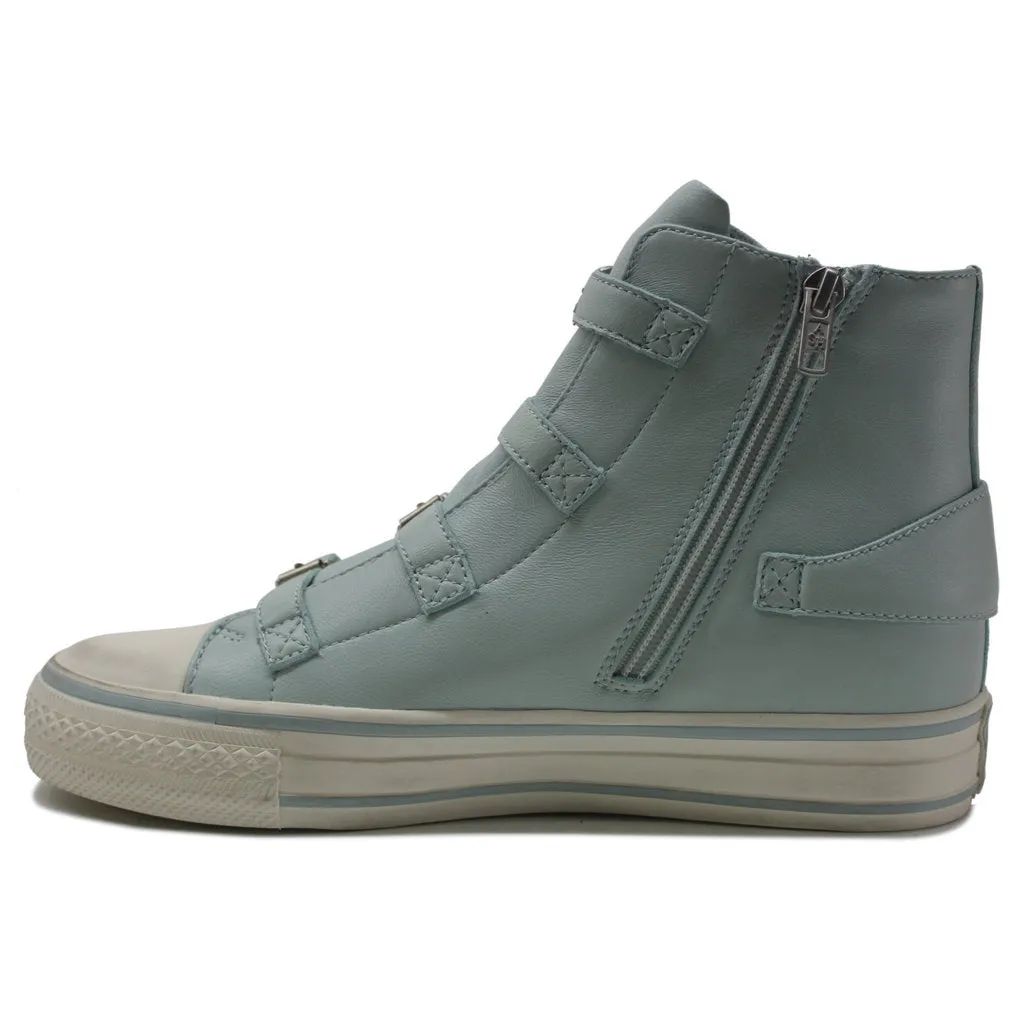 Virgin Nappa Leather Women's High-Top Trainers