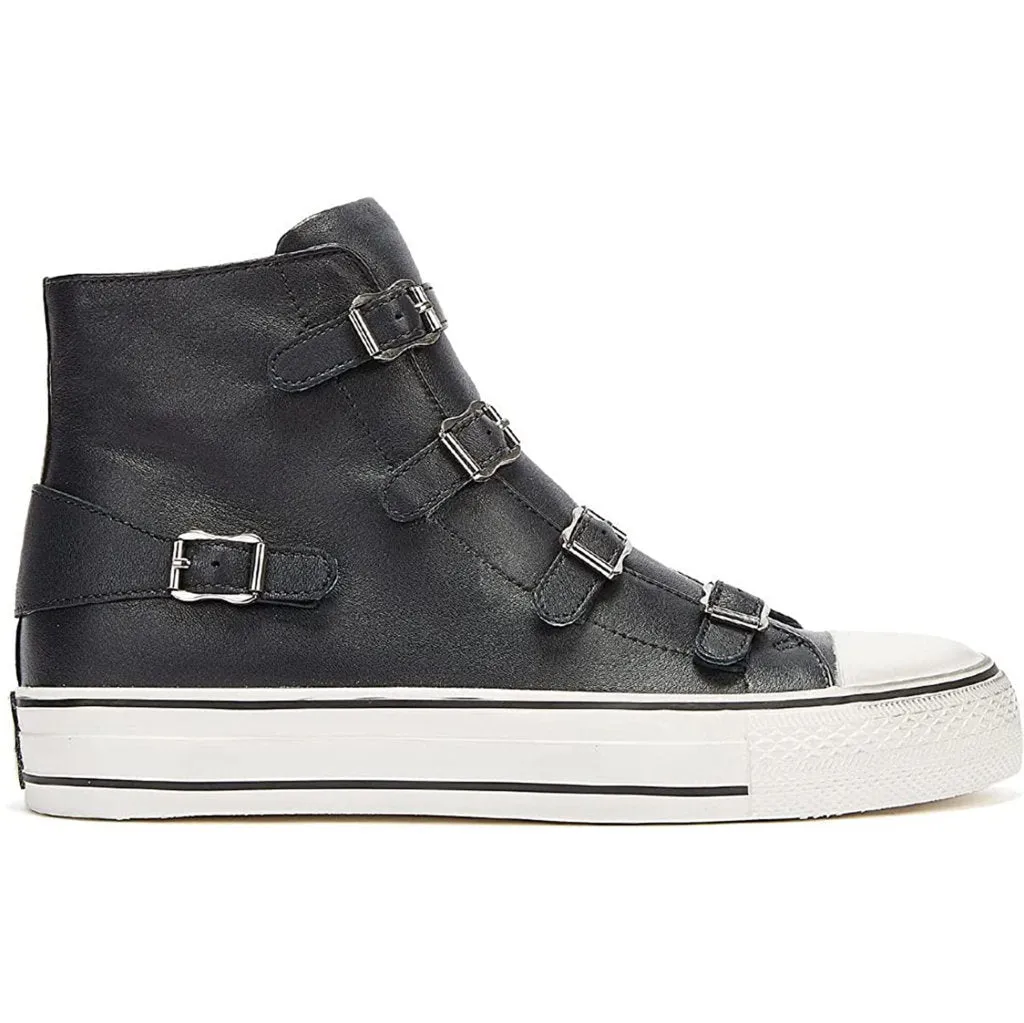 Virgin Nappa Leather Women's High-Top Trainers