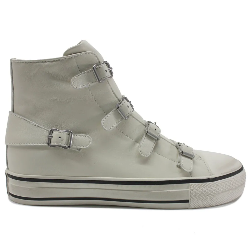 Virgin Nappa Leather Women's High-Top Trainers