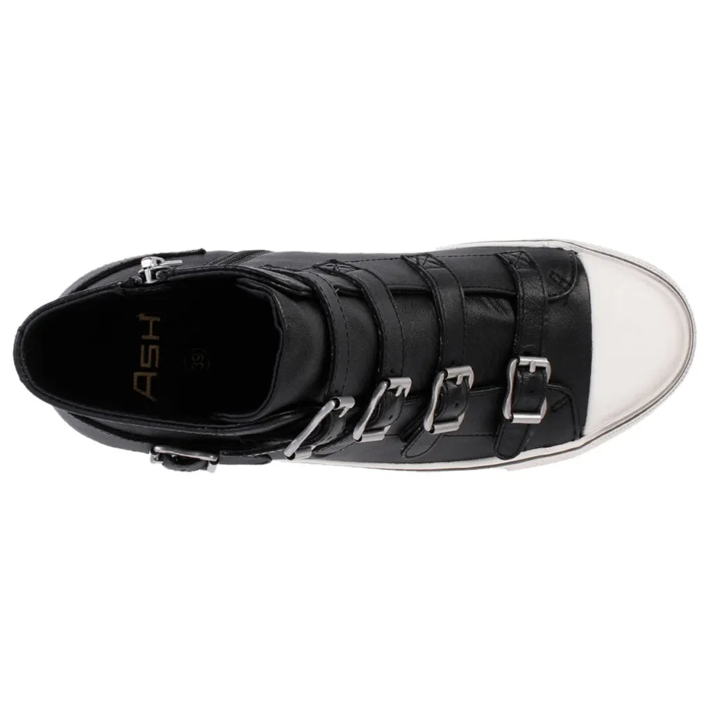 Virgin Nappa Leather Women's High-Top Trainers