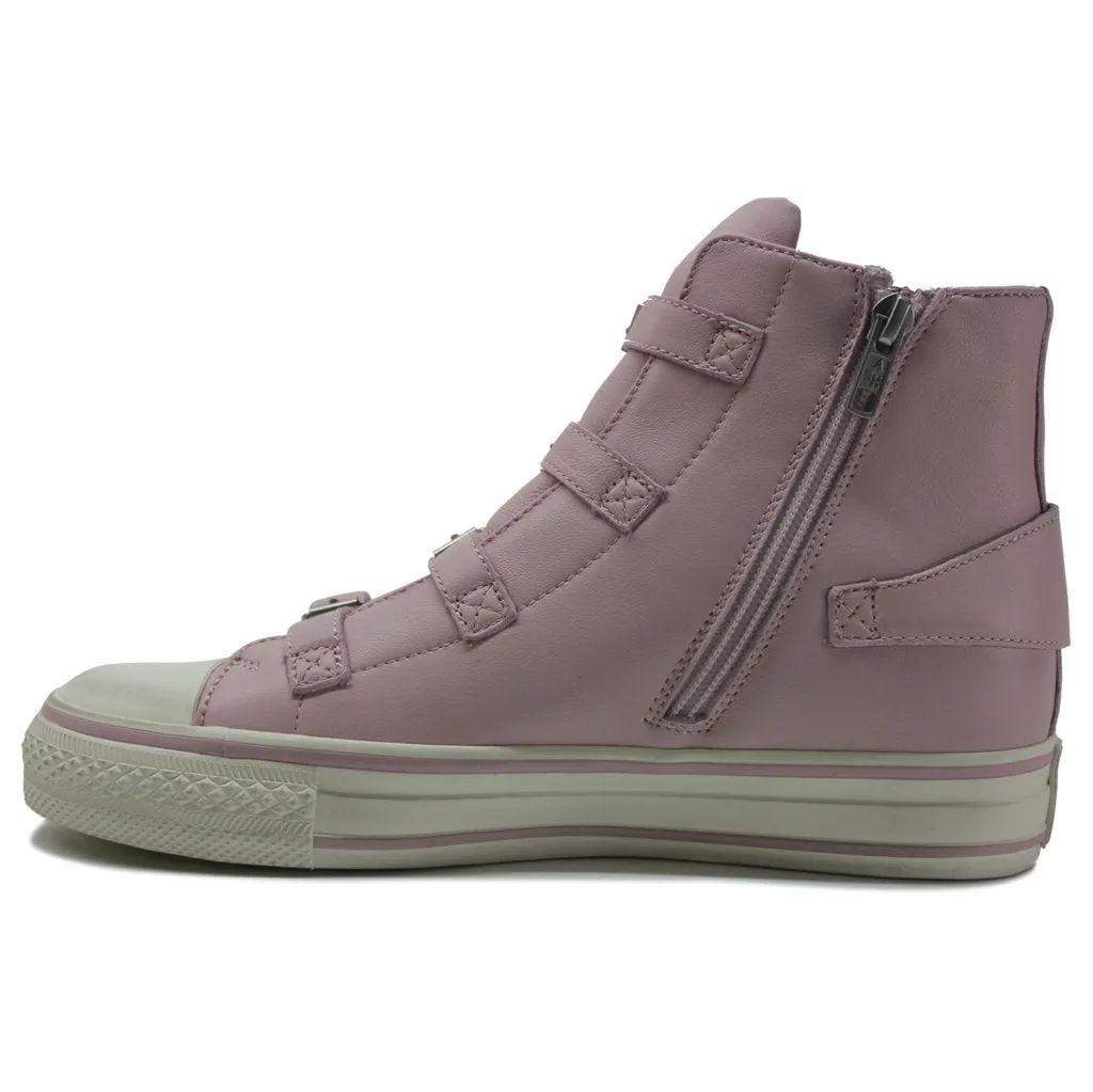 Virgin Nappa Leather Women's High-Top Trainers