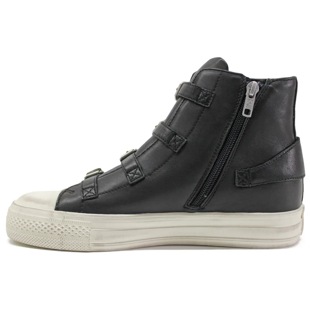 Virgin Nappa Leather Women's High-Top Trainers