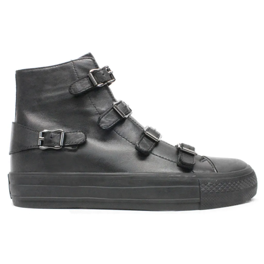 Virgin Nappa Leather Women's High-Top Trainers