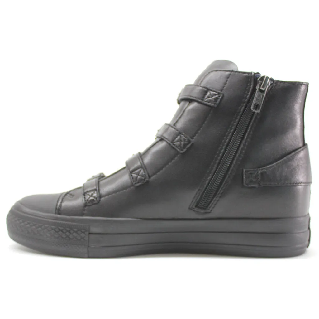 Virgin Nappa Leather Women's High-Top Trainers