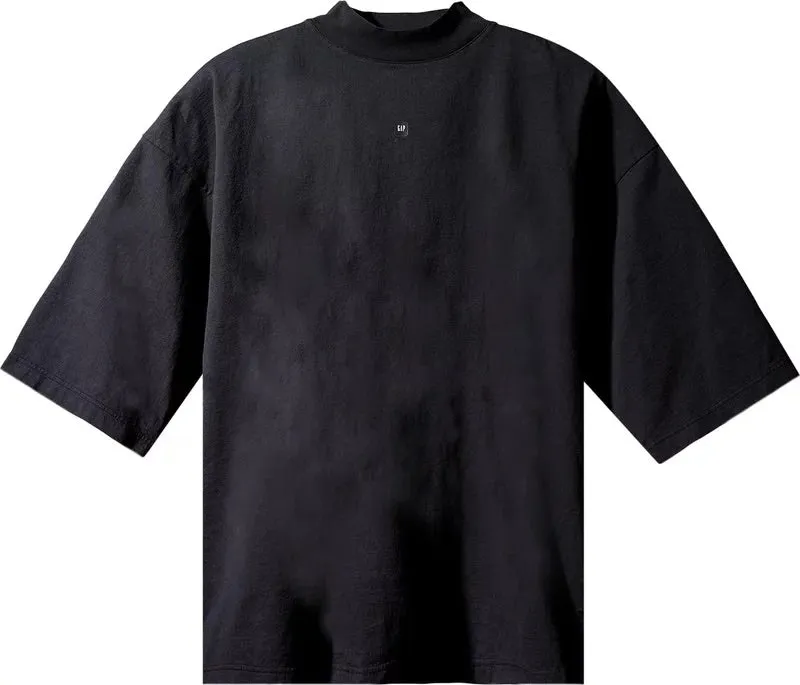 Yeezy Gap Engineered by Balenciaga Logo 3/4 Sleeve Tee Black